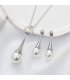 SET506 - Bright Pearl Necklace Earring Set